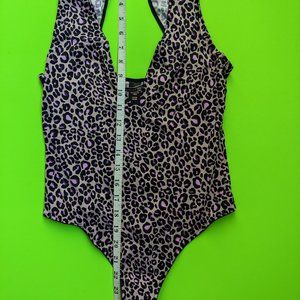 Victoria's Secret purple leopard bodysuit